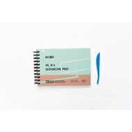Bloco de Papel para Guache com Textura Fina 200g/m² 21,6x14,9cm com 40 Folhas Capa Verde - Himi