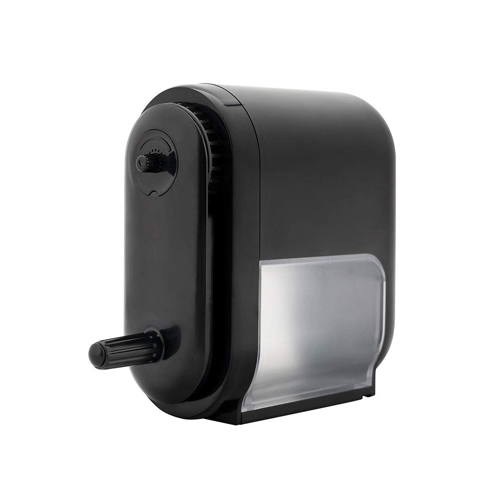 Apontador de Mesa para Lápis com Manivela 16x13x5,5cm Preto - Himi