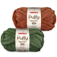 Fio Puffy Poliéster para Crochê e Tricô de Dedo 200g 28m Tex 7142 - Círculo