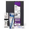 Kit para Desenho com Lápis Grafite, Canetas Técnicas e Sketchbook A4