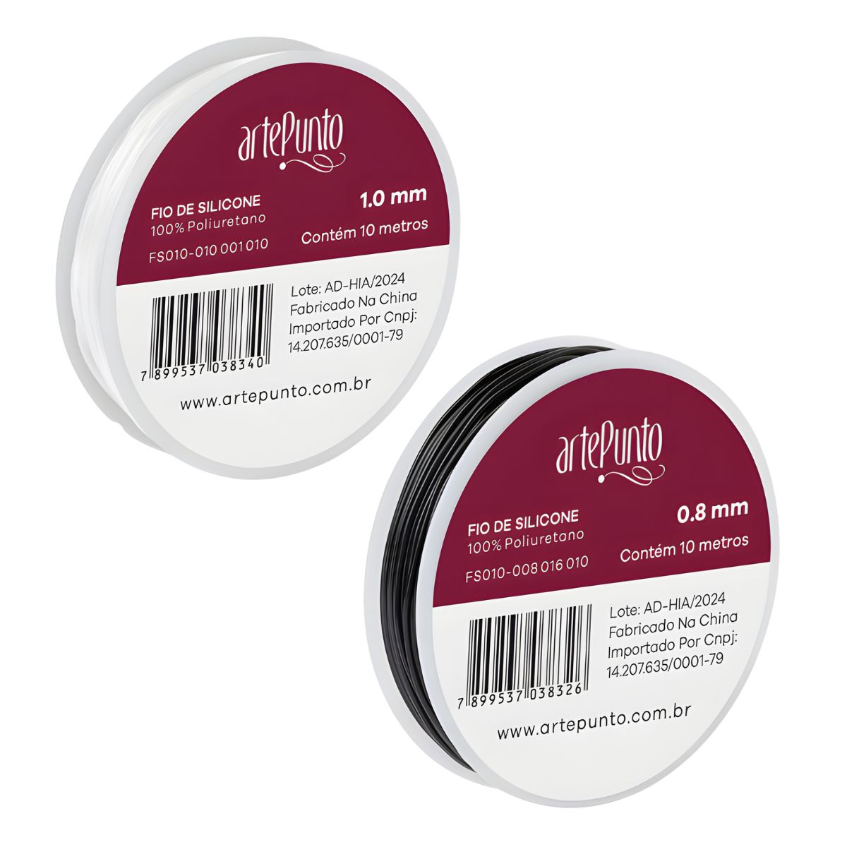 Fio de Silicone para Bijuteria e Artesanato com 10m - Artepunto