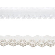 Bordado em Organza Bo001 para Costura e Artesanato 2,5cmx1m - Artepunto