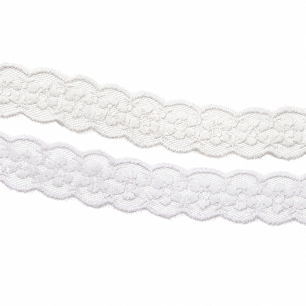 Bordado em Tule Bt011 para Costura e Artesanato 1,8cmx1m - Artepunto