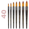 Pincel Profissional Artistico Keramik  Amarrado Sintetico Cabo Curto - 40