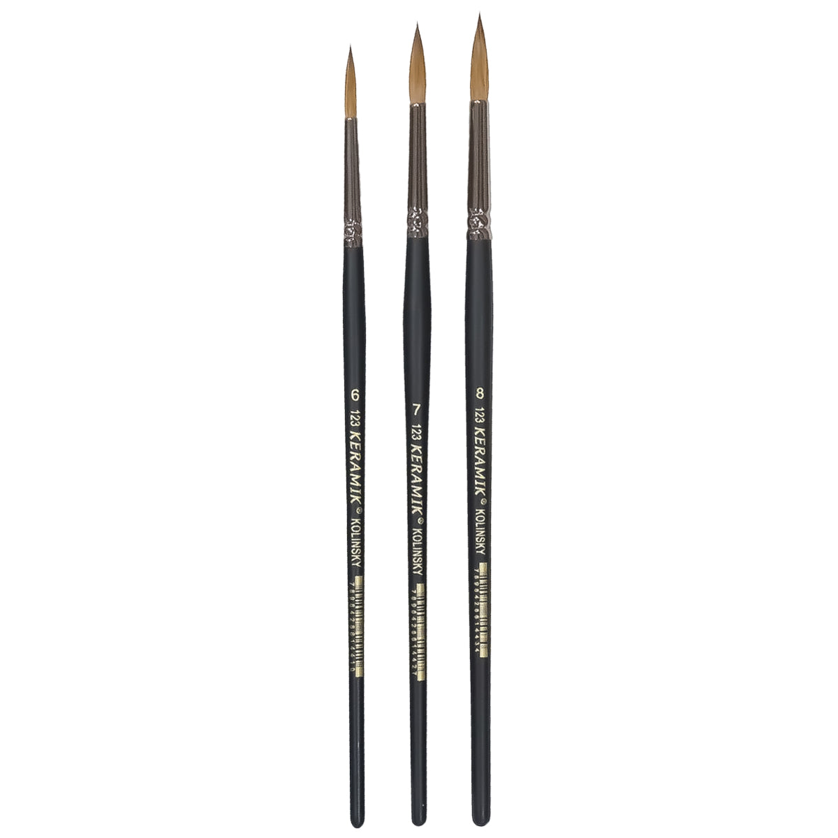 Pincel Profissional Artistico Keramik Redondo Marta Kolinsky 123 - 6 / 7 / 8