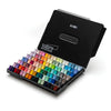 Estojo Tinta Guache Twin Cup com 112 Cores Preto Tst113 - Himi