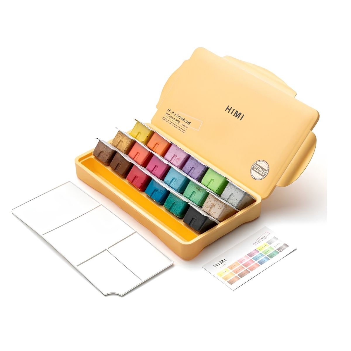 Estojo Tinta Guache Jelly Cup com 18 Cores Amarelo Tst48 - Himi