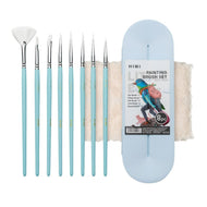 Kit Pincéis Artísticos Little Bird com 8 Unidades Azul Bsf301 - Himi