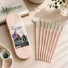 Kit Pincéis Artísticos Little Bird com 8 Unidades Rosa Bsf300 - Himi