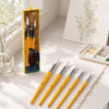 Kit Pincéis Artísticos Little Bird com 5 Unidades Amarelo Bsc331 - Himi