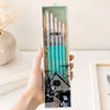 Kit Pincéis Artísticos Little Bird com 5 Unidades Verde Bsc332 - Himi