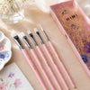 Kit Pincéis Artísticos Little Bird com 5 Unidades Rosa Bsc330 - Himi