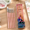 Kit Pincéis Artísticos Little Bird com 5 Unidades Rosa Bsc330 - Himi