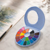 Estojo Aquarela Sólida com 24 Cores e Pincel Azul Yfb01 - Himi
