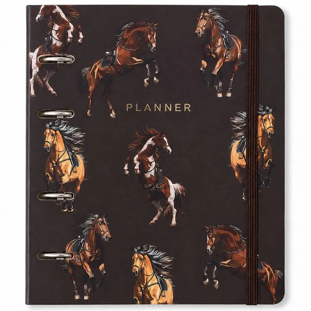 Agenda Planner Argolado 2027 Haras Semanal Notas A5 Alazão para Planejamento e Organização - Cícero