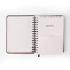 Agenda Planner Wire-o 2027 Clássica Diária A5 Café para Planejamento e Organização - Cícero