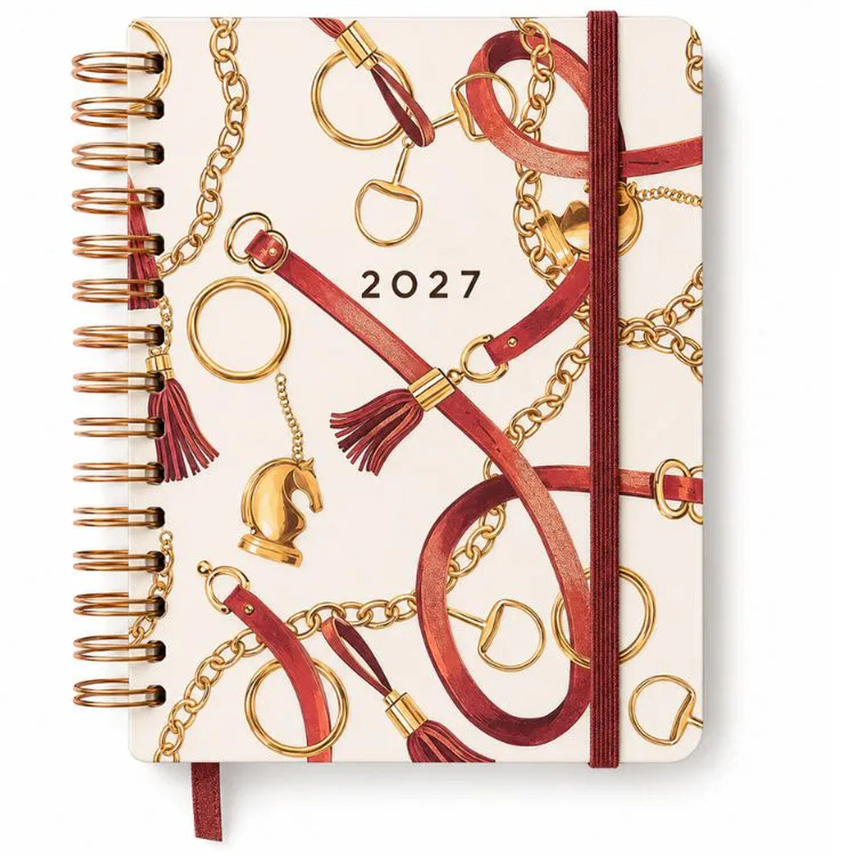 Agenda Planner Wire-o 2027 Haras Diária Selaria Off White para Planejamento e Organização - Cícero