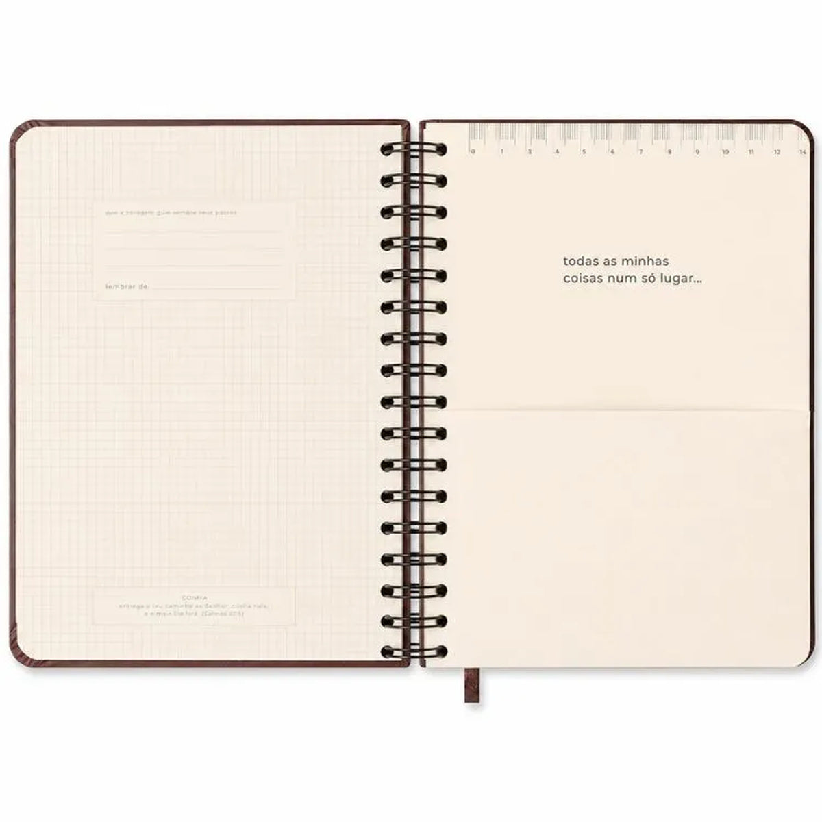 Agenda Planner Wire-o 2027 Petit Diária Lambreta para Planejamento e Organização - Cícero