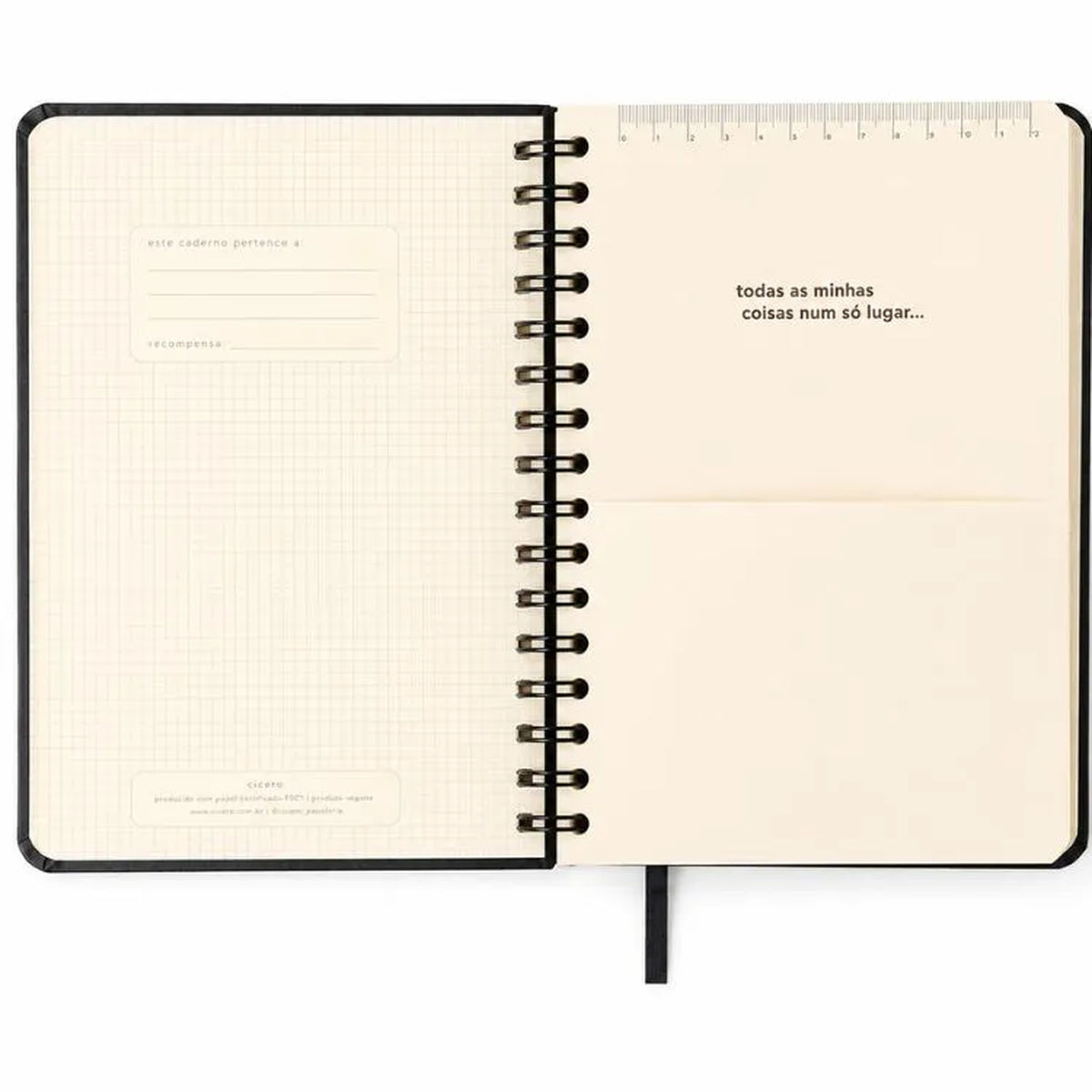 Agenda Planner Wire-o 2027 Veredas Semanal Marrom para Planejamento e Organização - Cícero