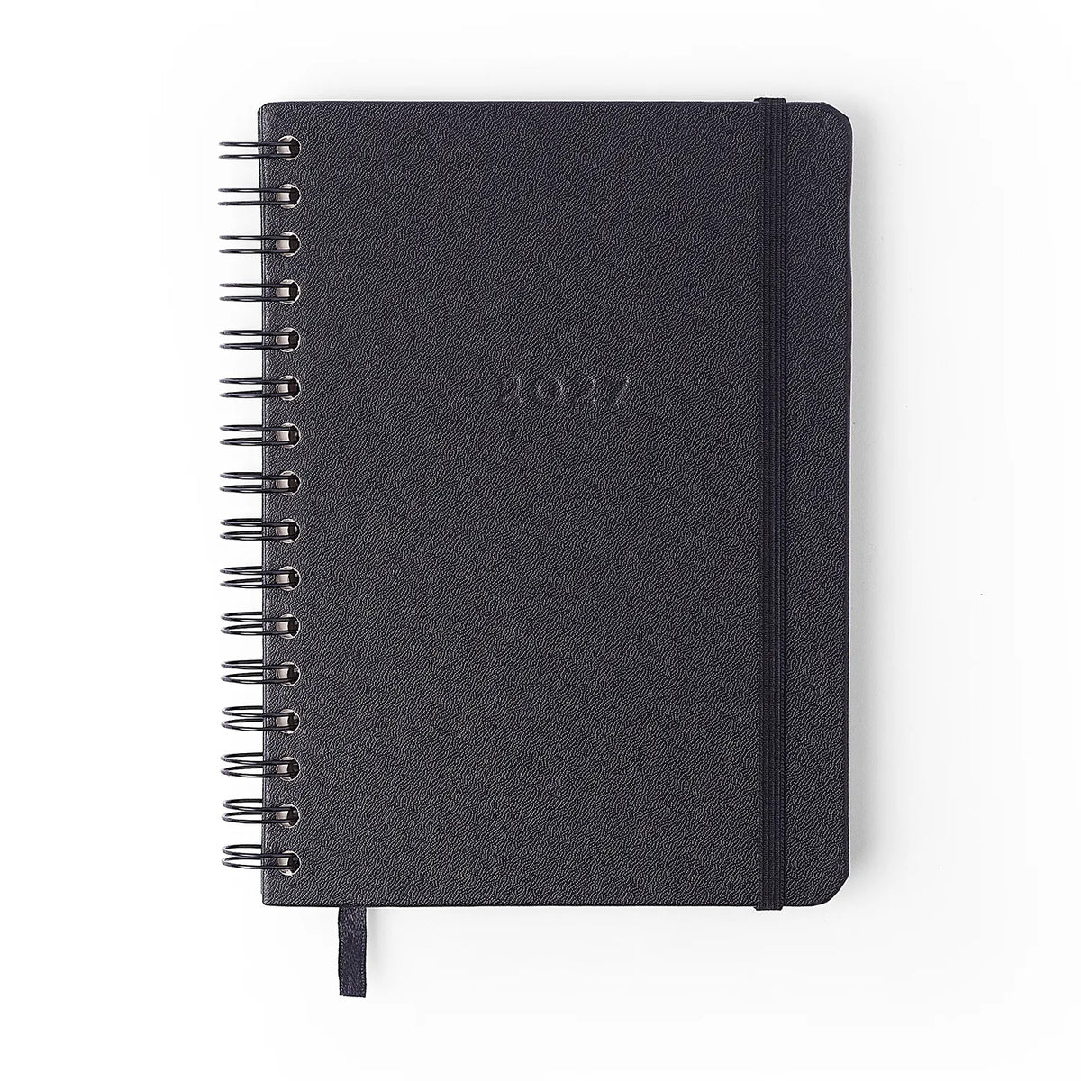 Agenda Planner Wire-o 2027 Clássica Semanal Anotações A5 Preto para Planejamento e Organização - Cícero