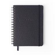 Agenda Planner Wire-o 2027 Clássica Semanal Anotações A5 Preto para Planejamento e Organização - Cícero