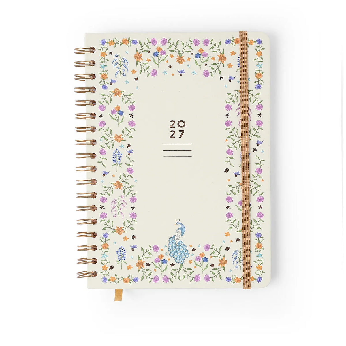 Agenda Planner Wire-o 2027 Relicário Semanal 17x24 Secreto Off White para Planejamento e Organização - Cícero
