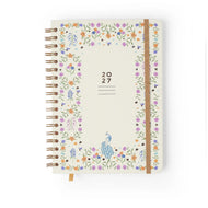 Agenda Planner Wire-o 2027 Relicário Semanal 17x24 Secreto Off White para Planejamento e Organização - Cícero