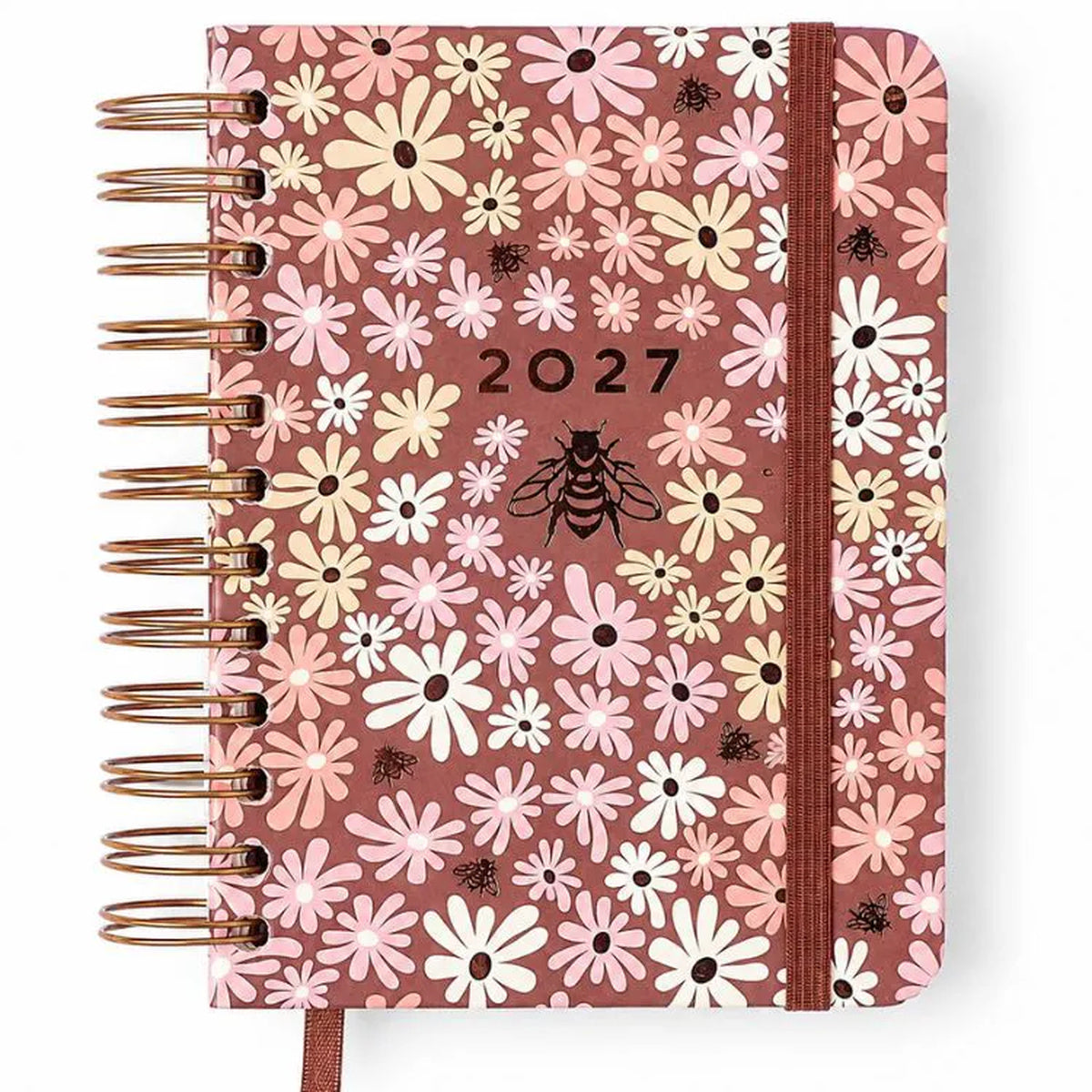 Agenda Planner Wire-o 2027 Melissa Diária Color Bloomy Chocolate para Planejamento e Organização - Cícero