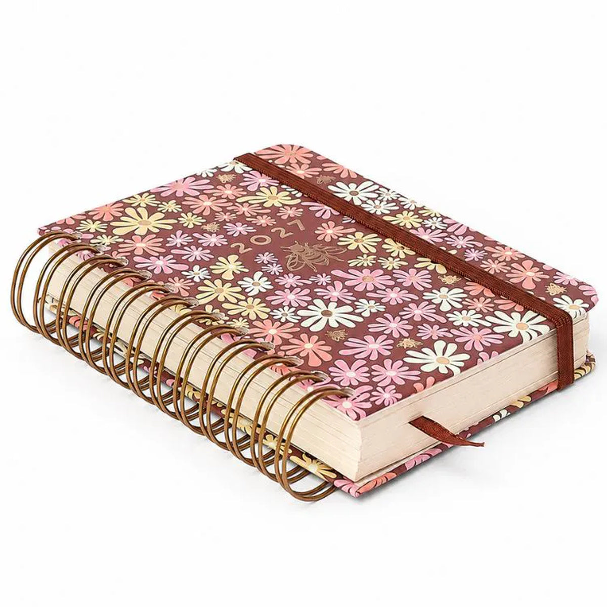 Agenda Planner Wire-o 2027 Melissa Diária Color Bloomy Chocolate para Planejamento e Organização - Cícero