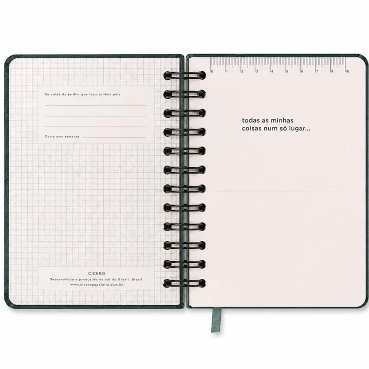 Agenda Planner Wire-o 2027 Melissa Diária Color Bloomy Chocolate para Planejamento e Organização - Cícero