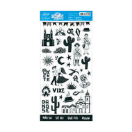 Die Cuts Xilogravura 15x29cm para Scrapbook e Papelaria Criativa Ldc-061 - Litoarte