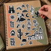 Die Cuts Xilogravura 15x29cm para Scrapbook e Papelaria Criativa Ldc-061 - Litoarte
