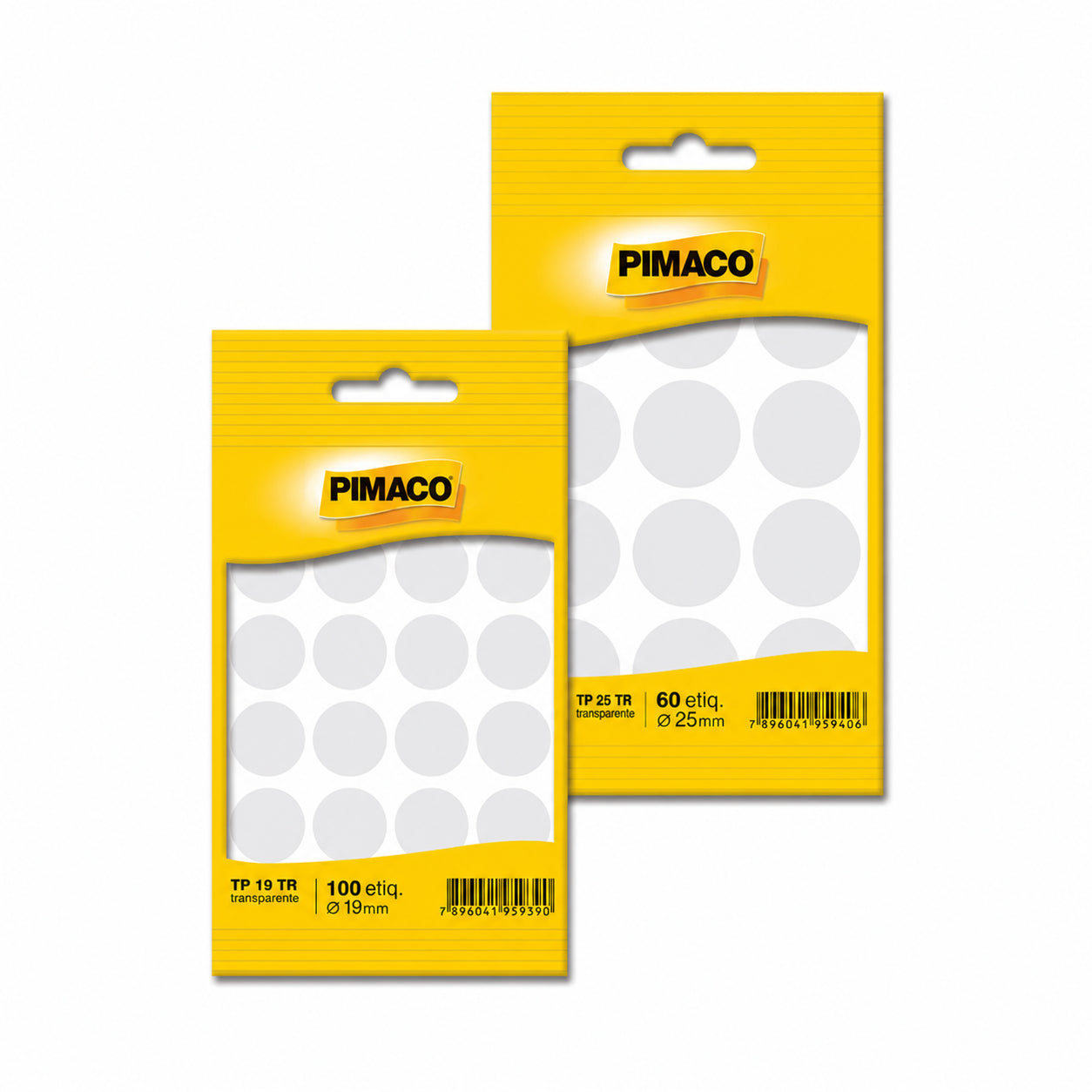 Etiqueta Adesiva Circular Transparente para Identificação - Pimaco