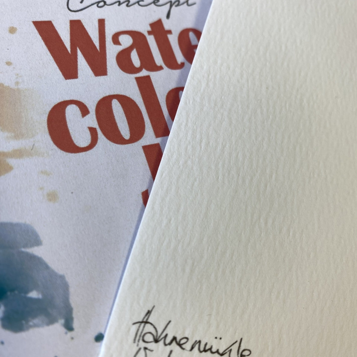 Bloco Papel para Aquarela Concept Watercolour Joy Textura Fina 300g/m² com 50 Folhas - Hahnemühle