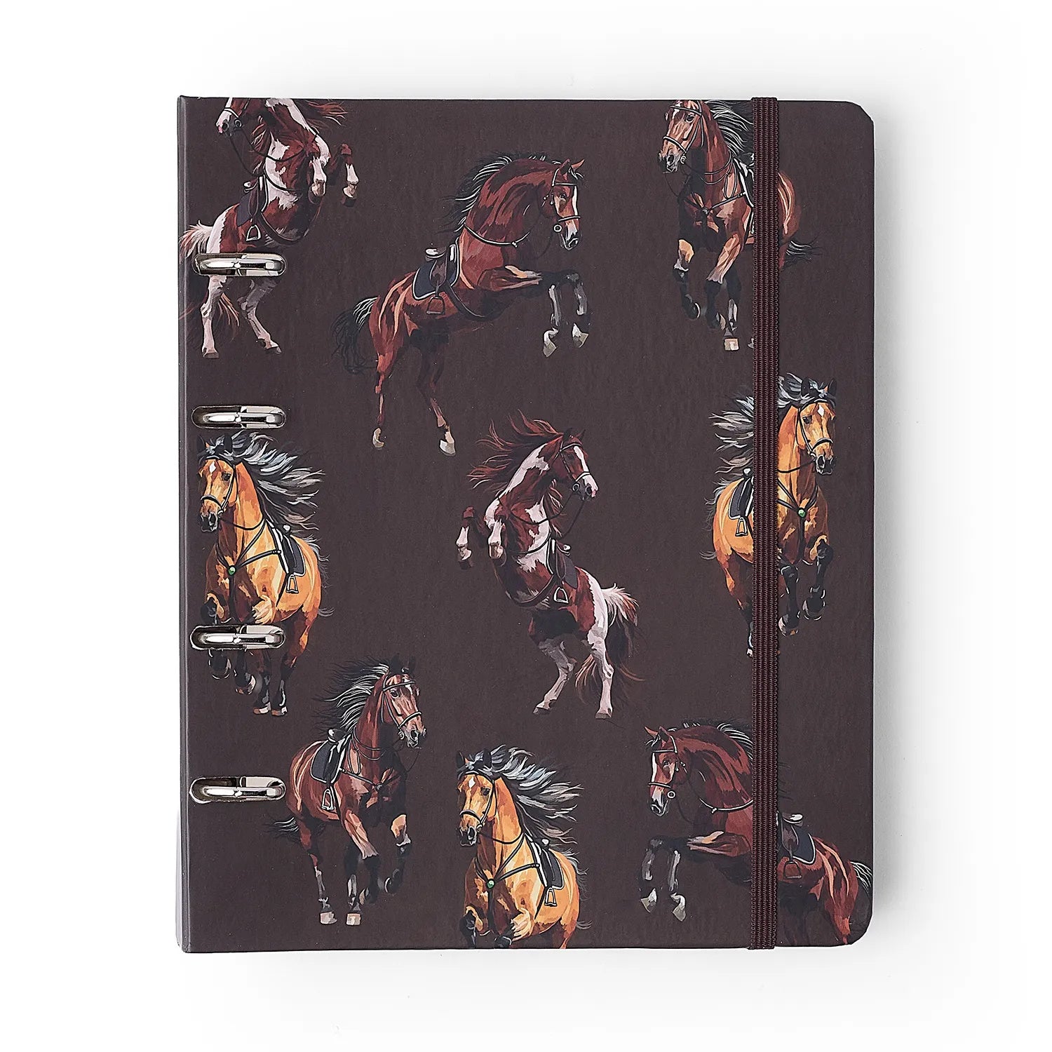 Caderno Criativo Argolado Pautado Haras Alazão 17x24cm 80g/m² com 100 Folhas para Estudos, Projetos e Organização - Cícero