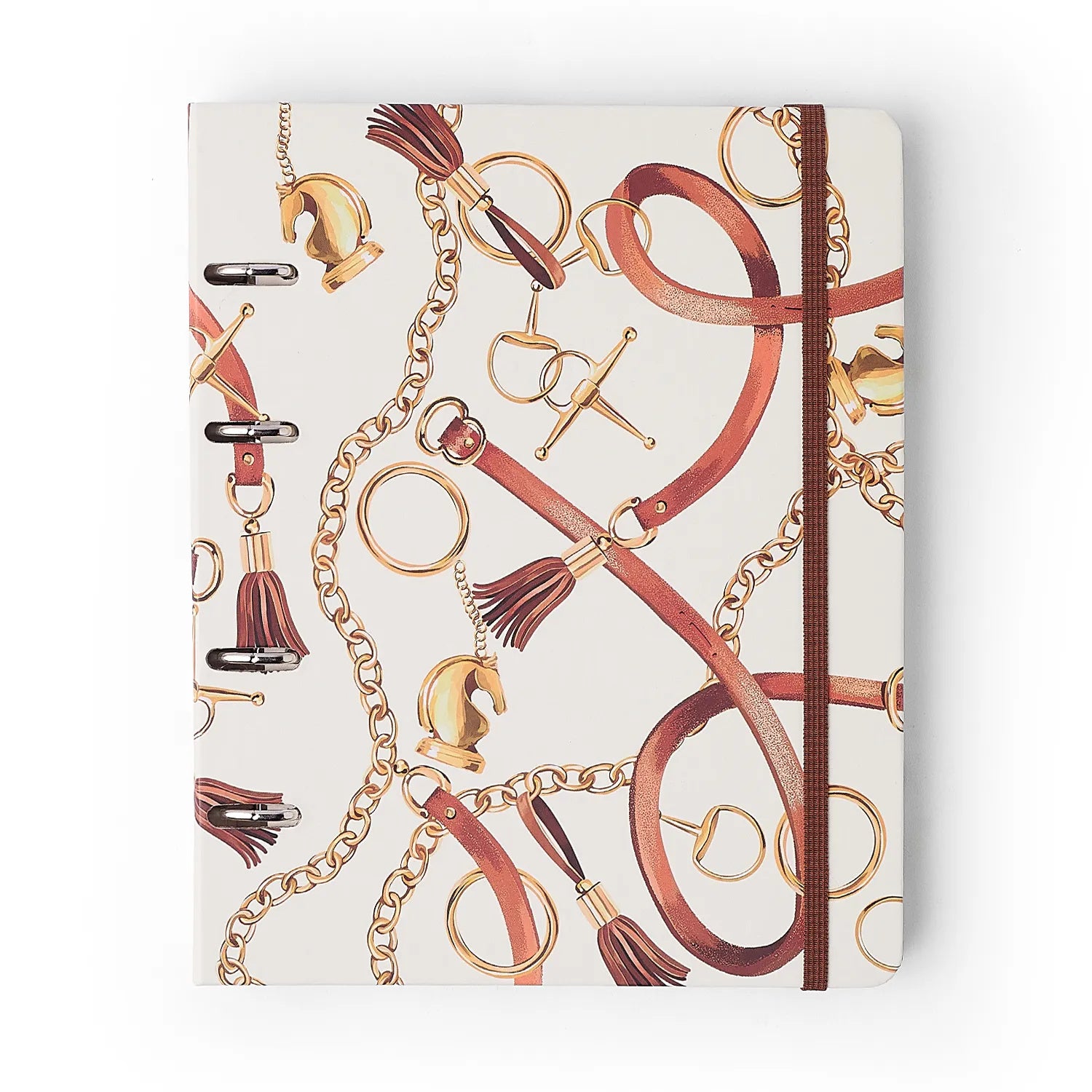 Caderno Criativo Argolado Pautado Haras Selaria Off White 17x24cm 80g/m² com 100 Folhas para Estudos, Projetos e Organização - Cícero