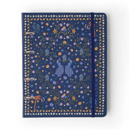 Caderno Criativo Argolado Pautado Relicário Realeza Marinho 17x24cm 80g/m² com 100 Folhas para Estudos, Projetos e Organização - Cícero