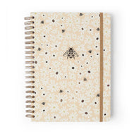 Caderno Espiral Universitário Pautado Melissa Mini Bloomy Manteiga 20x28cm 63g/m² com 160 Folhas 10 Matérias para Estudos e Anotações - Cícero
