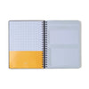 Caderno Espiral Universitário Pautado Veredas Verde 20x28cm 63g/m² com 160 Folhas 10 Matérias para Estudos e Anotações - Cícero