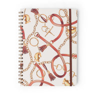 Caderno Espiral Universitário Pautado Haras Selaria Off White 20x28cm 63g/m² com 160 Folhas 10 Matérias para Estudos e Anotações - Cícero