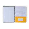 Caderno Espiral Universitário Pautado Haras Selaria Off White 20x28cm 63g/m² com 160 Folhas 10 Matérias para Estudos e Anotações - Cícero