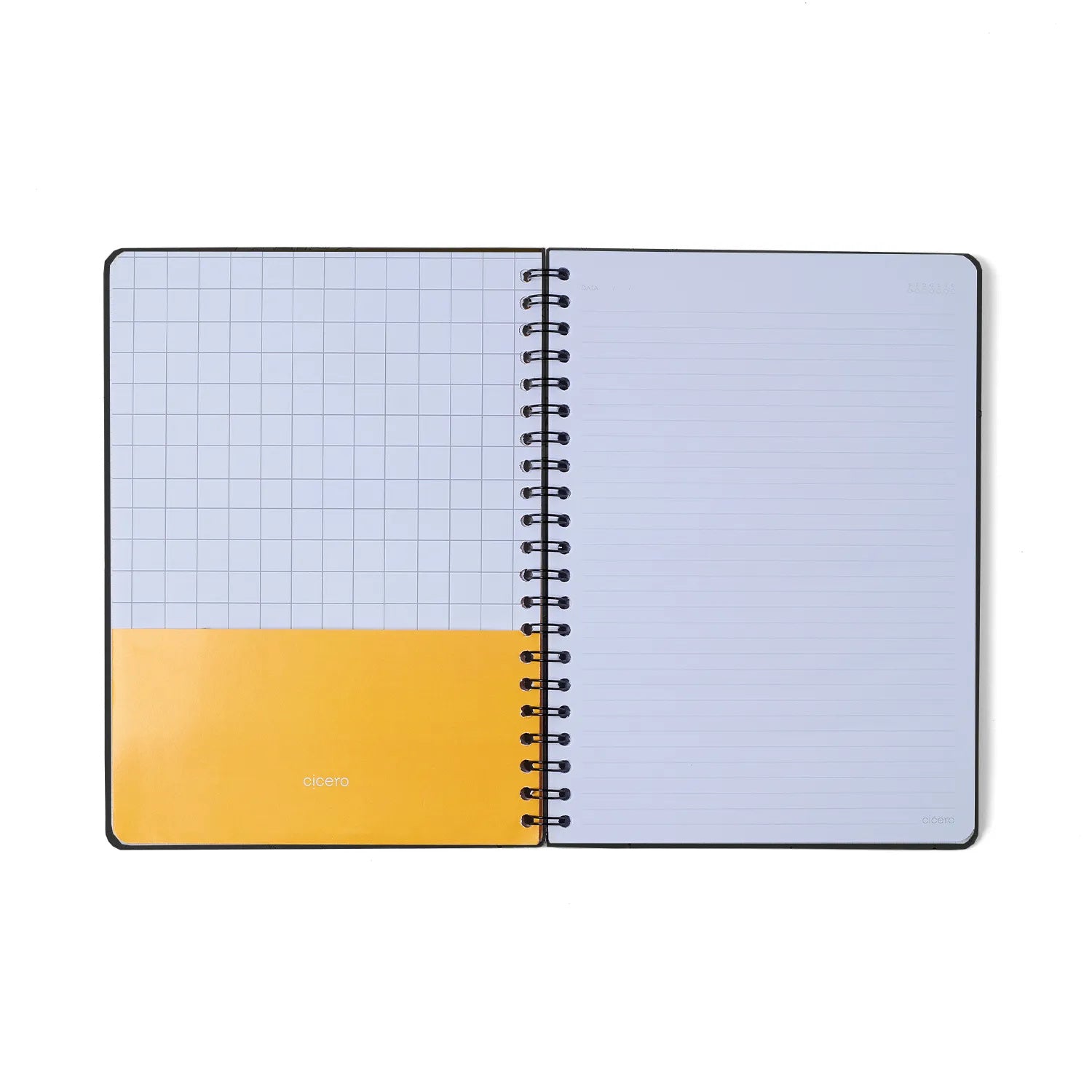 Caderno Espiral Universitário Pautado Haras Selaria Off White 20x28cm 63g/m² com 160 Folhas 10 Matérias para Estudos e Anotações - Cícero