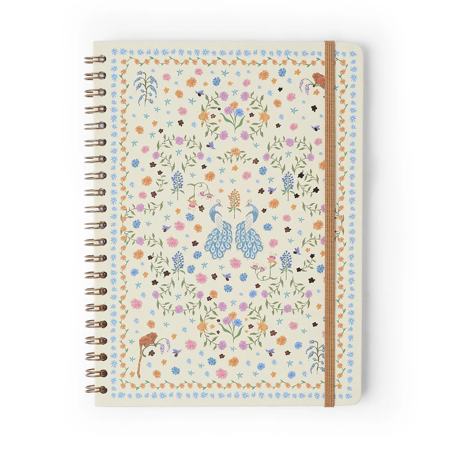 Caderno Espiral Universitário Pautado Relicário Realeza Off White 20x28cm 63g/m² com 160 Folhas 10 Matérias para Estudos e Anotações - Cícero