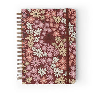 Caderno Espiral Colegial Pautado Melissa Mini Bloomy Chocolate 17,3x24cm 63g/m² com 160 Folhas 10 Matérias para Estudos e Anotações - Cícero
