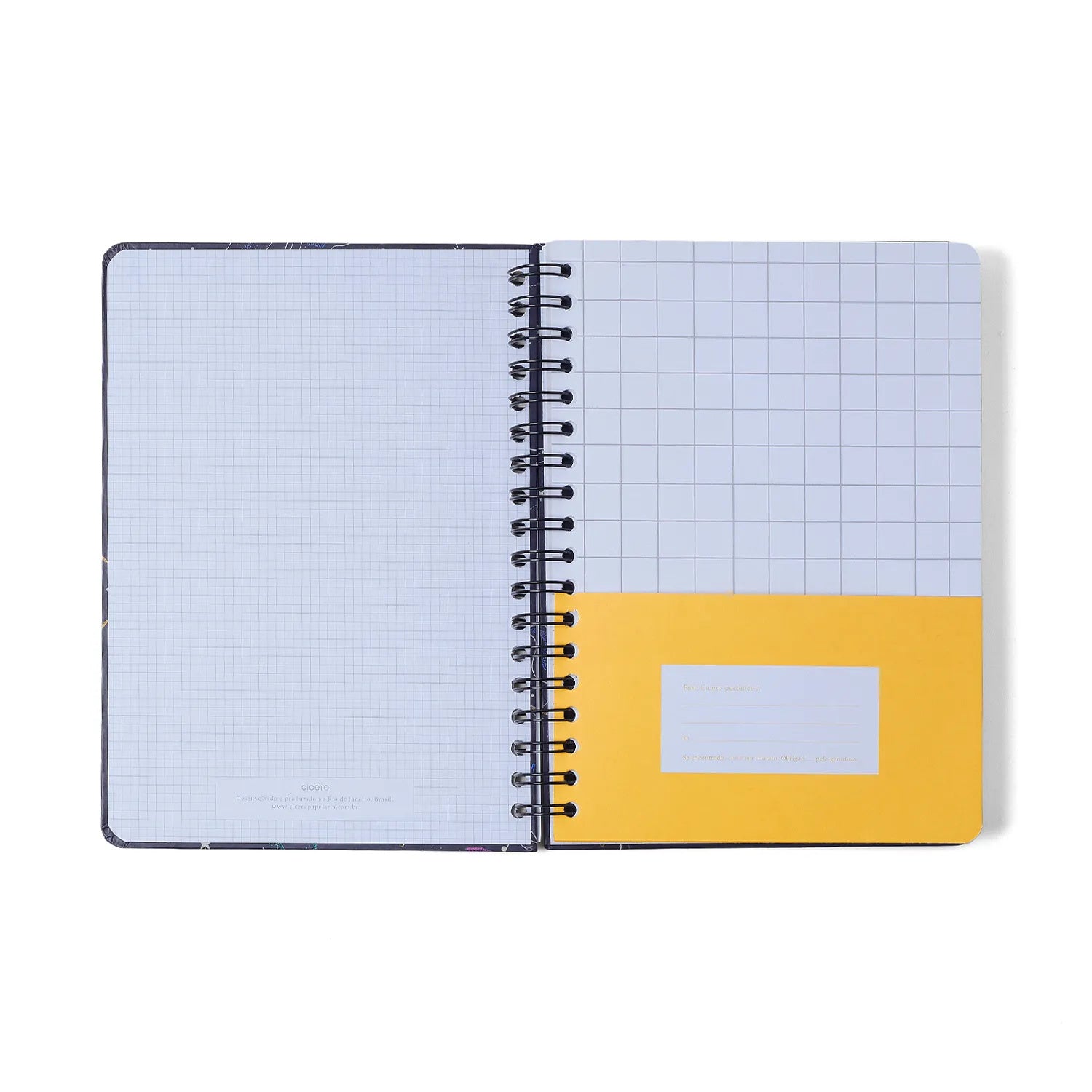 Caderno Espiral Colegial Pautado Melissa Mini Bloomy Chocolate 17,3x24cm 63g/m² com 160 Folhas 10 Matérias para Estudos e Anotações - Cícero