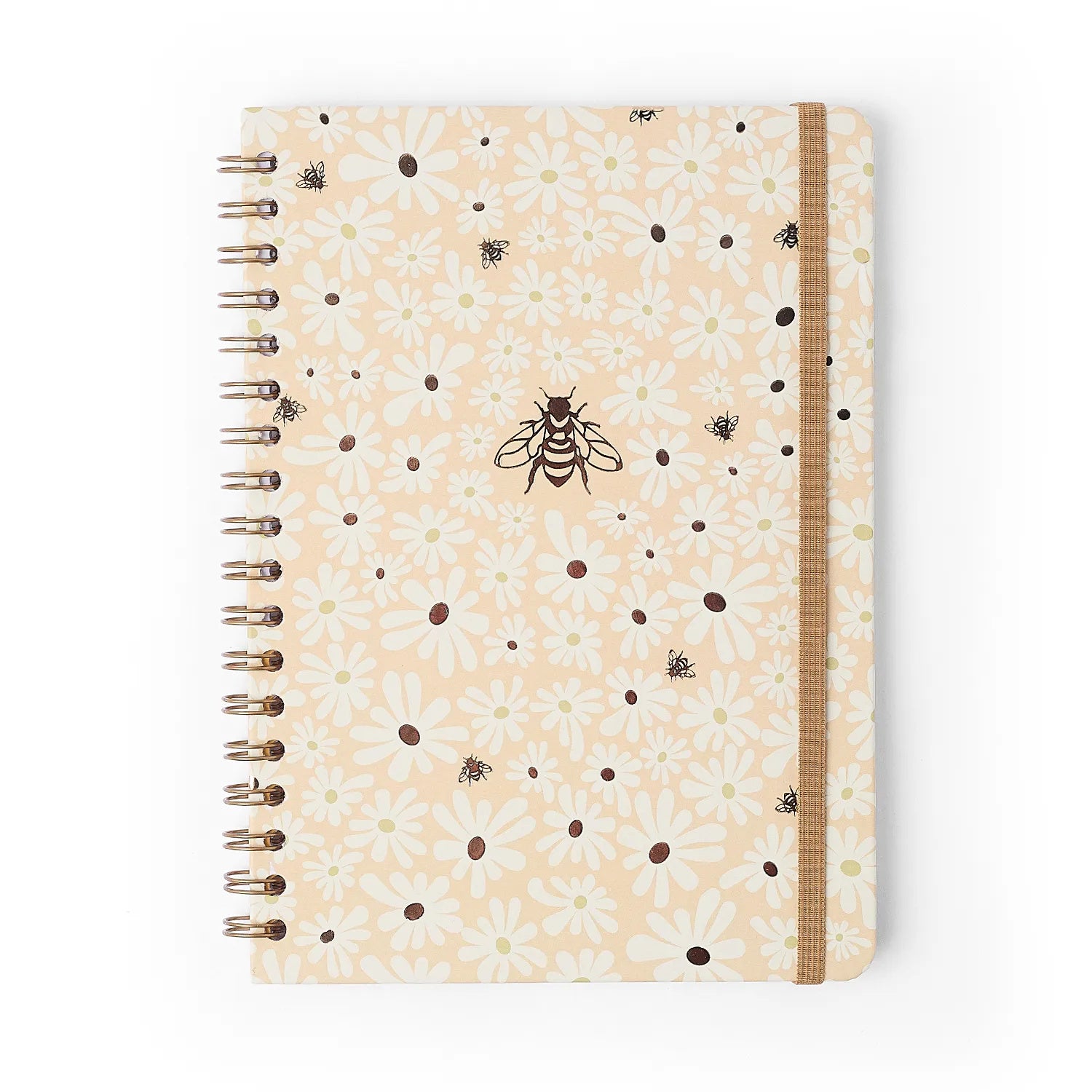 Caderno Espiral Colegial Pautado Melissa Mini Bloomy Manteiga 17,3x24cm 75g/m² com 80 Folhas para Estudos e Anotações - Cícero
