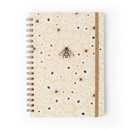 Caderno Espiral Colegial Pautado Melissa Mini Bloomy Manteiga 17,3x24cm 75g/m² com 80 Folhas para Estudos e Anotações - Cícero