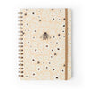 Caderno Espiral Colegial Pautado Melissa Mini Bloomy Manteiga 17,3x24cm 75g/m² com 80 Folhas para Estudos e Anotações - Cícero