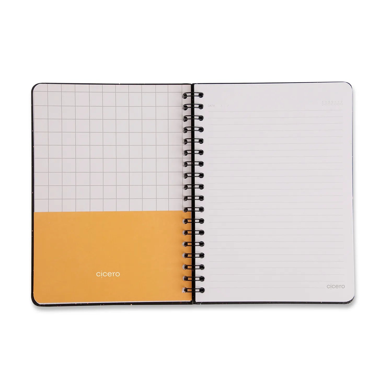 Caderno Espiral Colegial Pautado Veredas Marrom 17,3x24cm 75g/m² com 80 Folhas para Estudos e Anotações - Cícero