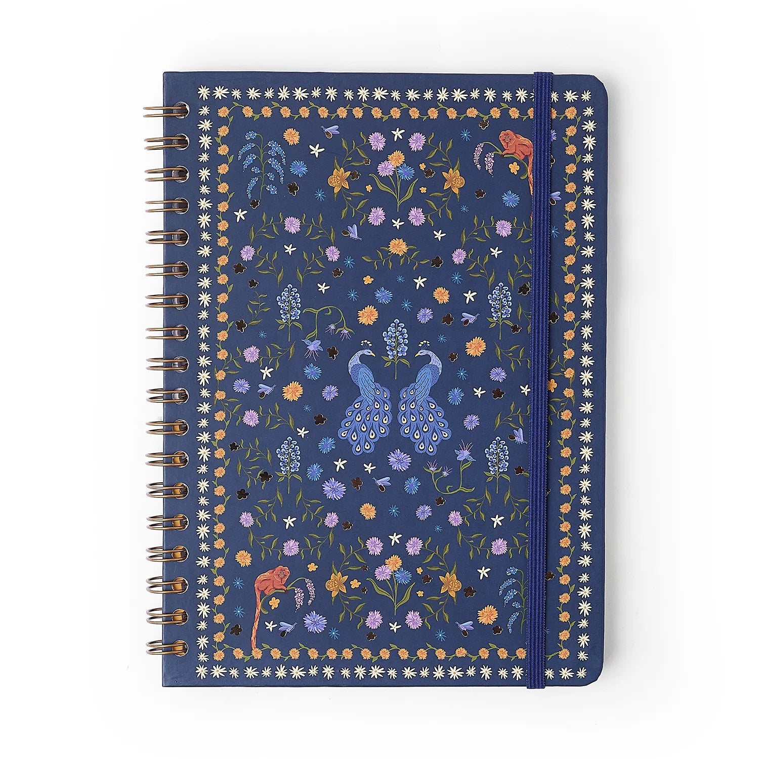 Caderno Espiral Colegial Pautado Relicário Realeza Marinho 17,3x24cm 75g/m² com 80 Folhas para Estudos e Anotações - Cícero